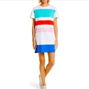 Etre Cecile Striped Color Block T-Shirt Dress Size Small